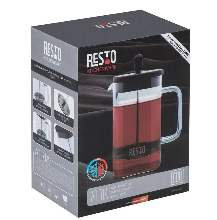 Френч-пресс RESTO 90504 ATRIA Чёрный