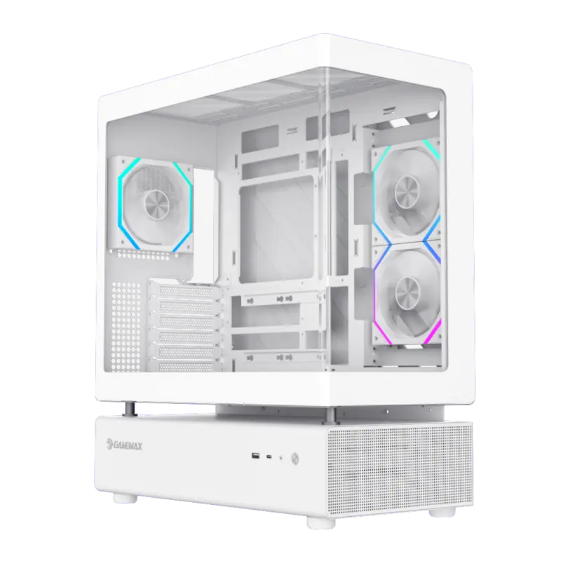 Carcasă PC Gamemax N80 WH Midi-Tower Alb