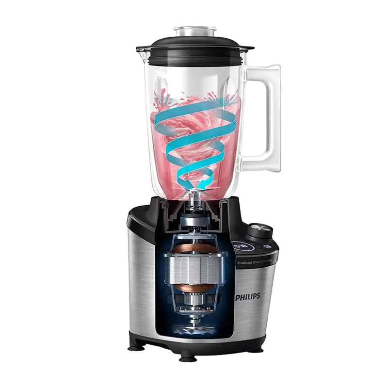 Blender staționar Philips 7000 Series HR3760/10 Argintiu | Negru