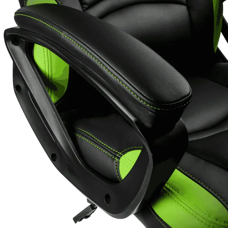 Игровое кресло Gamemax GCR07 Искусственная кожа Черный/Зеленый