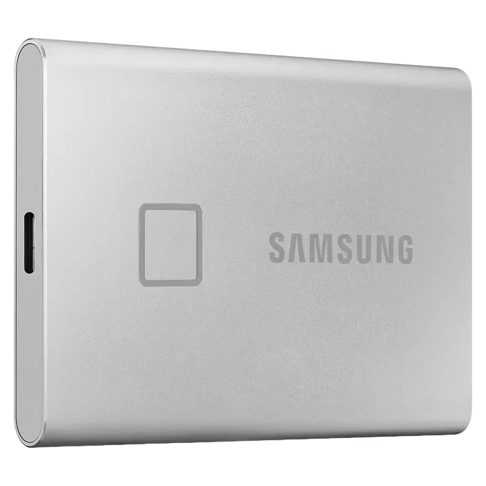 Внешний портативный SSD накопитель Samsung T7 Touch 2 ТБ Серебристый