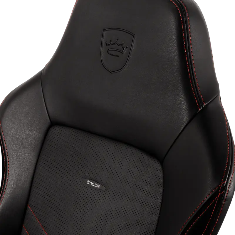 Scaun Gaming Noblechairs Hero PU Piele Negru/Rosu