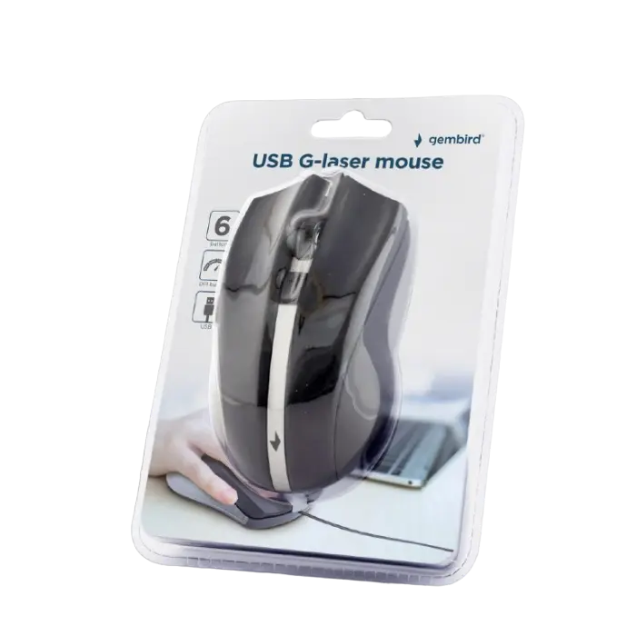 Мышь Gembird MUS-GU-02 Проводное Чёрный