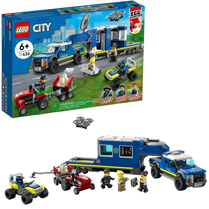 Конструктор LEGO Police Mobile Command Truck Разноцветный