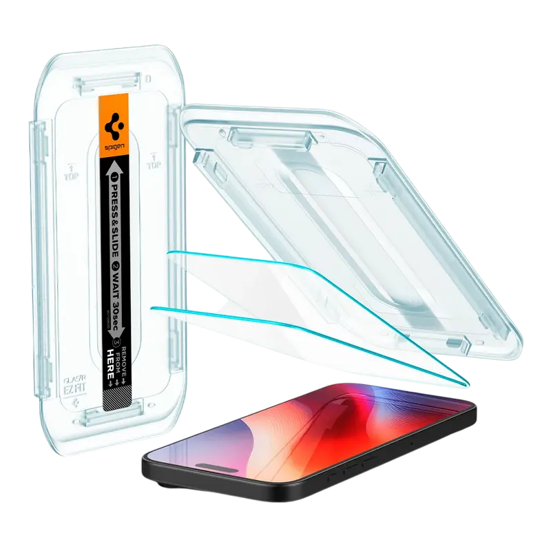 Защитное стекло Spigen Apple iPhone 16 Tempered Glass Slim Glas.TR Slim Прозрачный