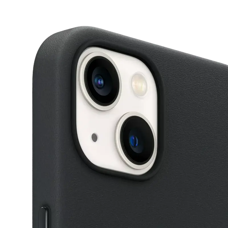 Чехол Apple iPhone 13 mini Leather Case MagSafe A2701 Кожаный чехол Midnight