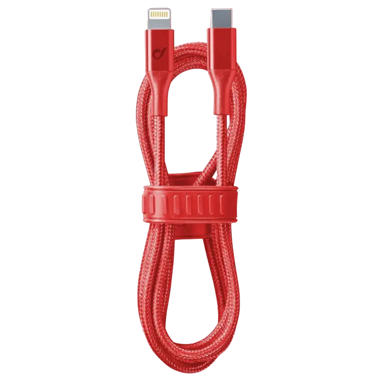 Кабель для зарядки и синхронизации Cellularline Satellite MFI Красный