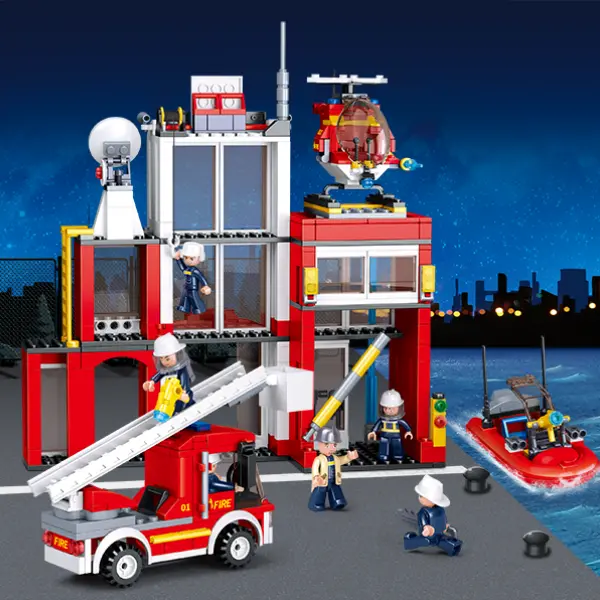 Конструктор Sluban Fire Station Разноцветный