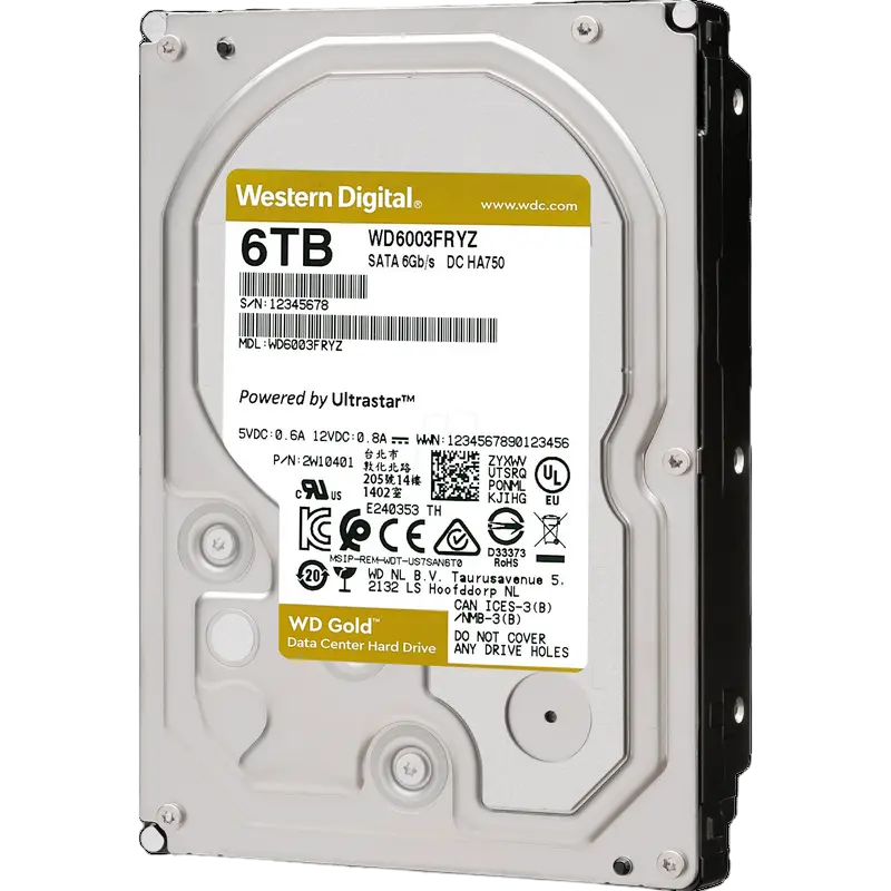 Жесткий диск Western Digital WD Gold WD Gold™ 6 ТБ