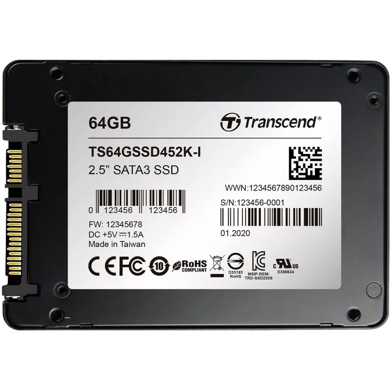 Накопитель SSD Transcend SSD452K 64GB