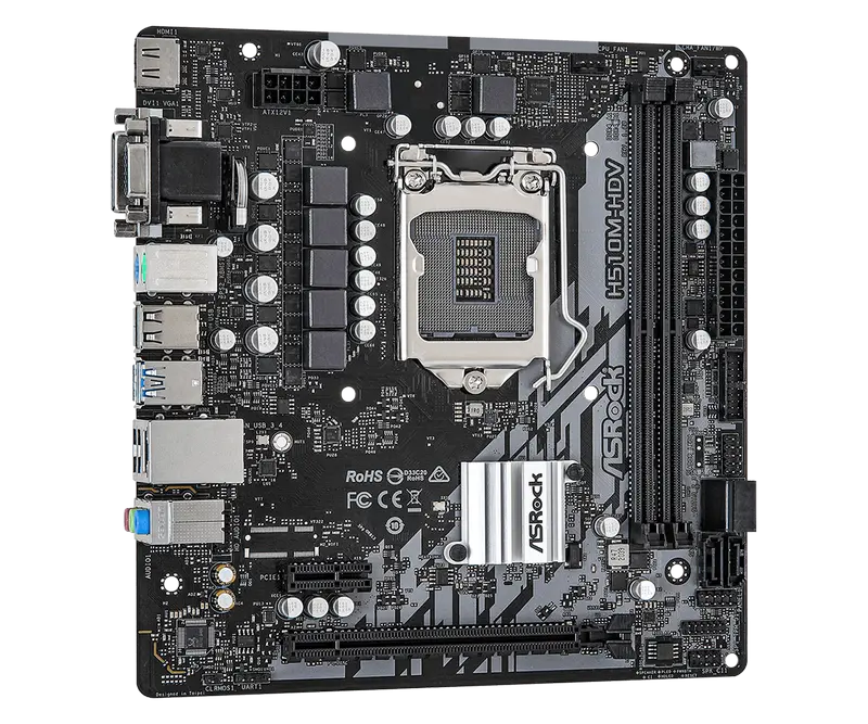 Материнская плата ASRock H510M-HDV LGA1200 Micro-ATX