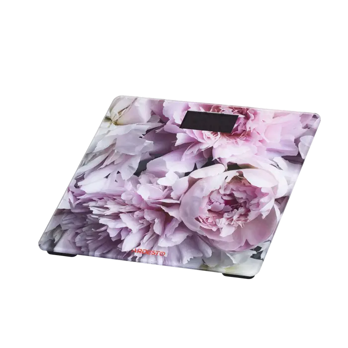 Электронные напольные весы Ardesto SCB-965PEONIES Розовый