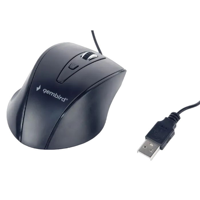 Мышь Gembird MUS-4B-02 Проводное Чёрный
