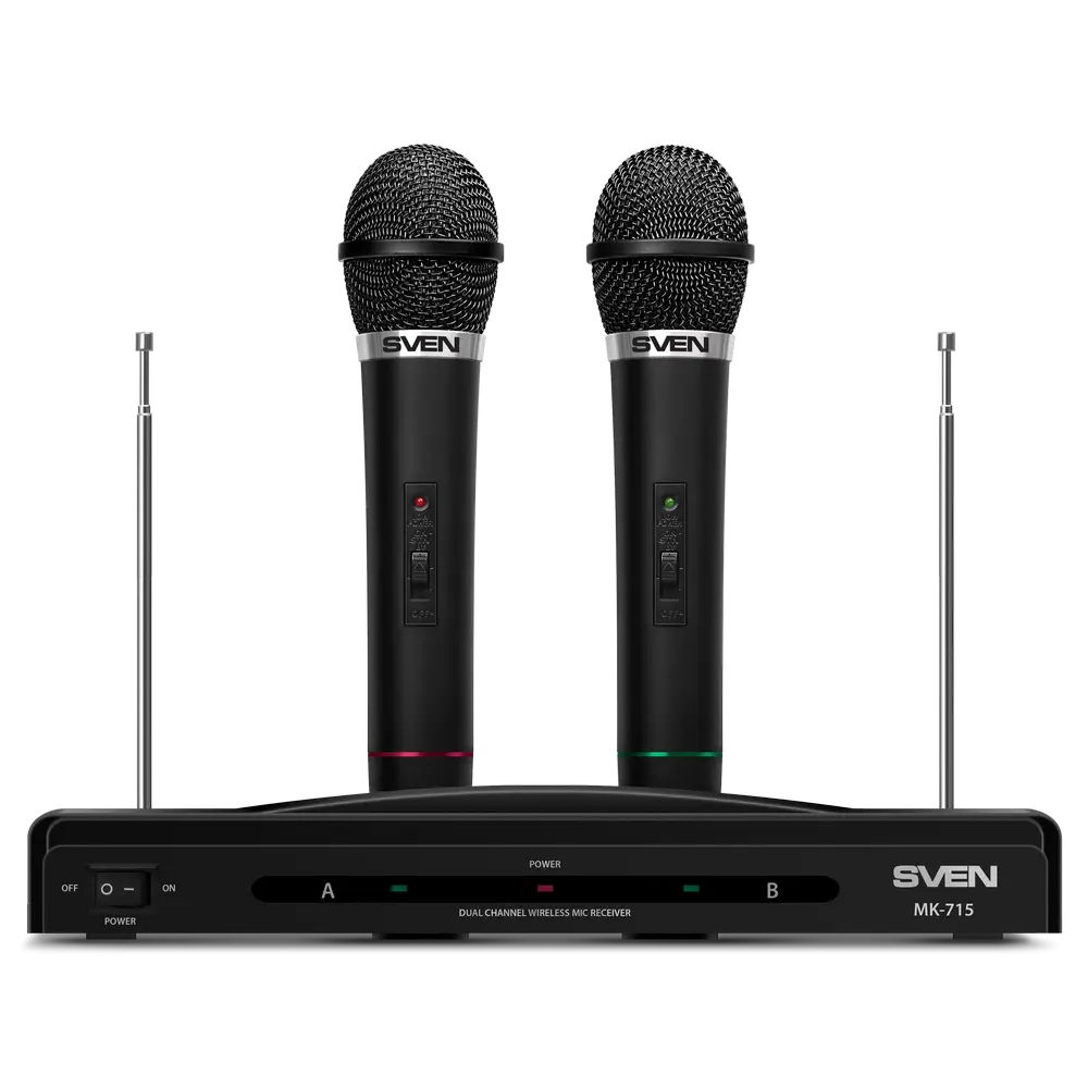 Караоке микрофон SVEN MK-715 Беспроводной Черный