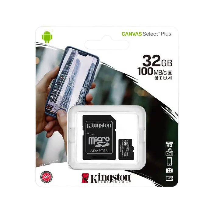 Карта памяти Kingston Canvas Select Plus 32ГБ