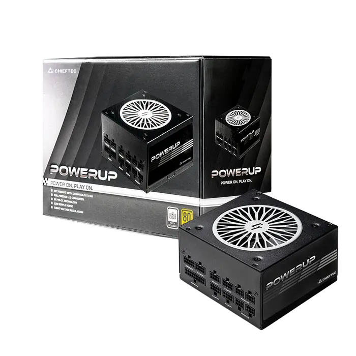 Tip Блок питания для компьютеров Chieftec GPX-850FC PowerUP Series ATX Черный