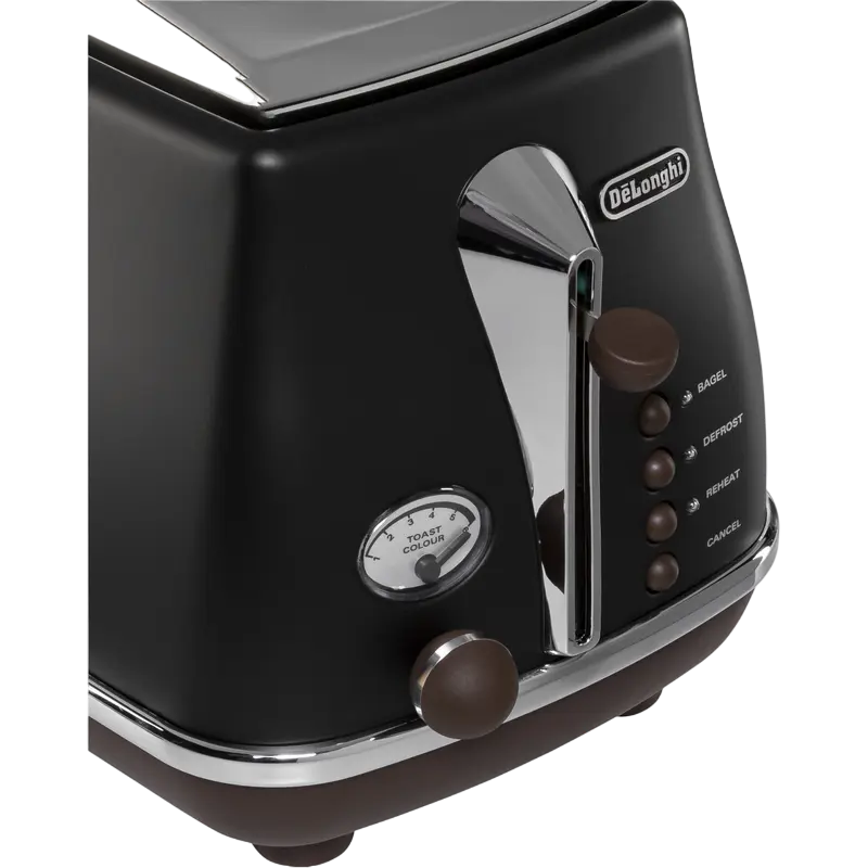 Тостер DeLonghi Icona Vintage Чёрный