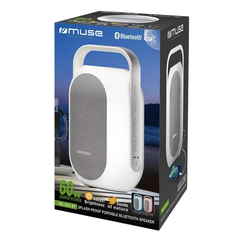 Портативная колонка MUSE ML-625 BT Белый