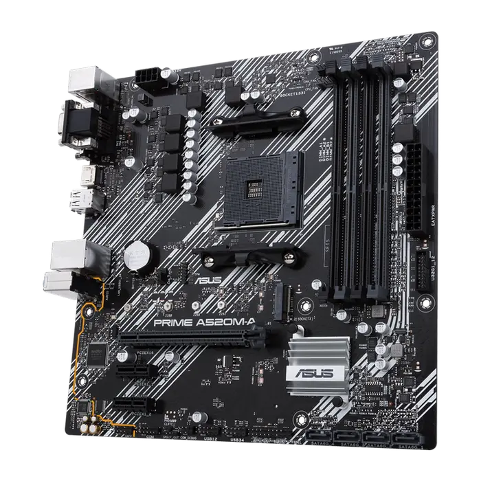 Материнская плата ASUS PRIME A520M-A AM4 Micro-ATX