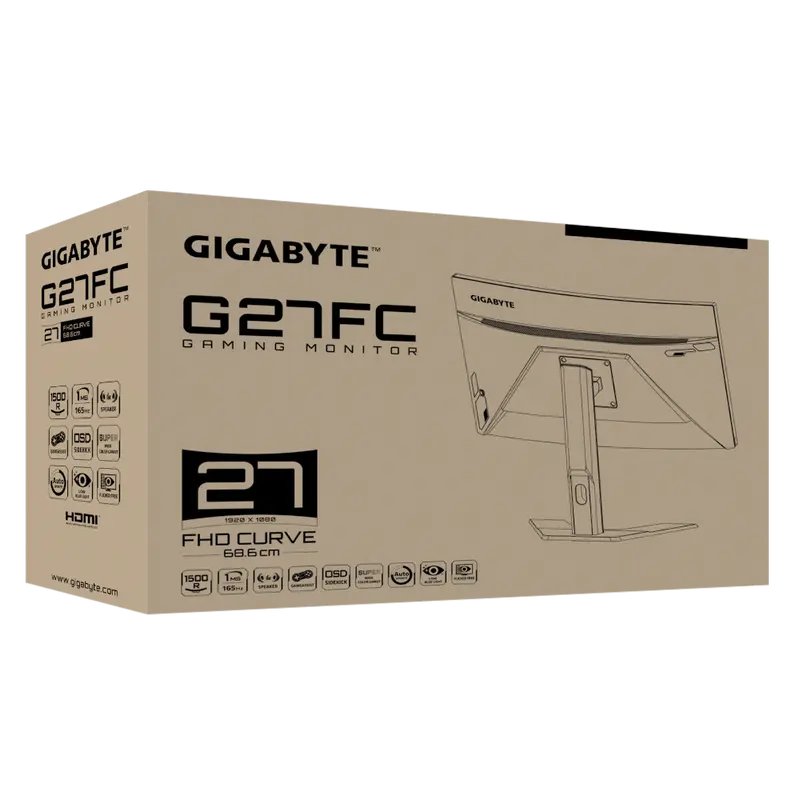 Monitor Gaming Gigabyte G27FC Negru