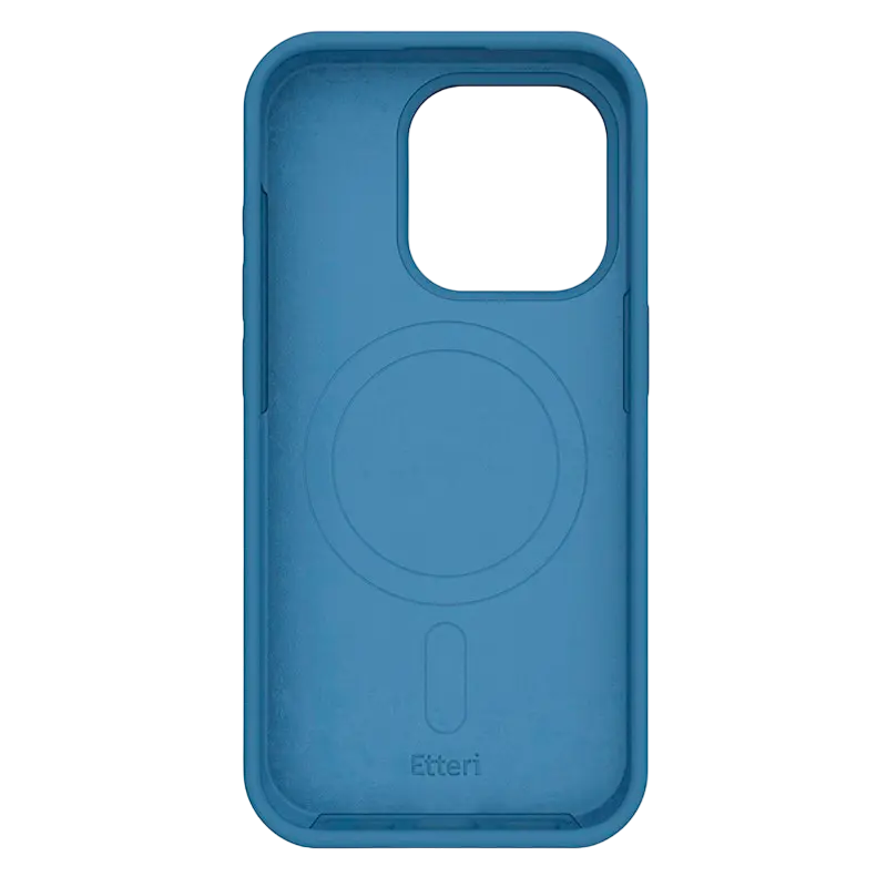 Husă Etteri Apple iPhone 16 Pro Silicone Mag case Silicone Case with MagSafe Albastru-închis
