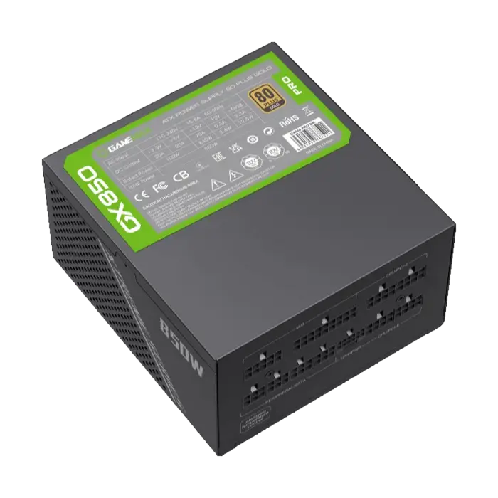 Tip Блок питания для компьютеров Gamemax GX-850 PRO ATX Черный