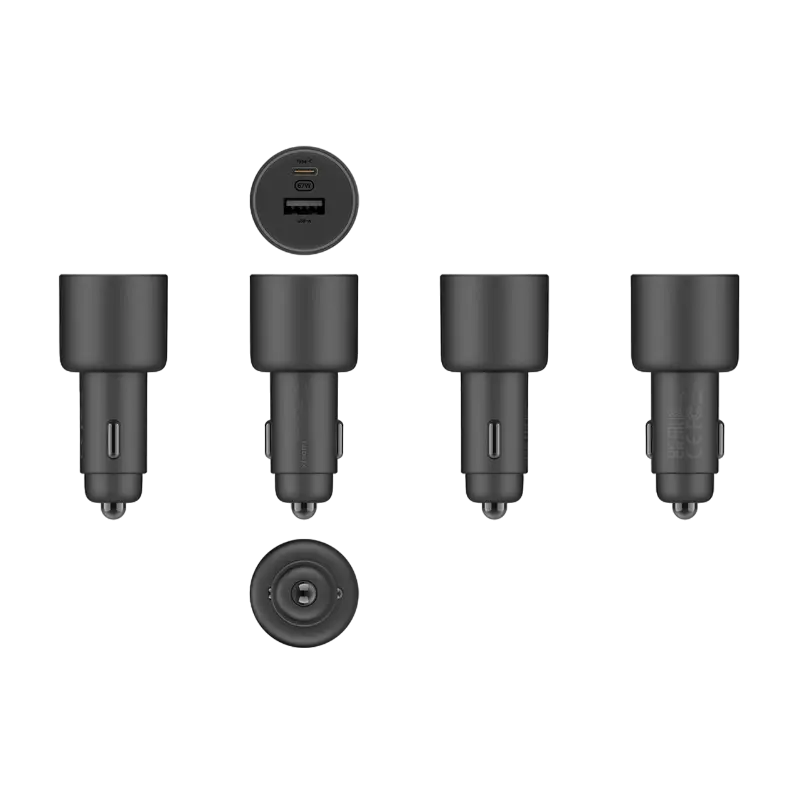 Автомобильное зарядное устройство Xiaomi MI charger Dual Черный