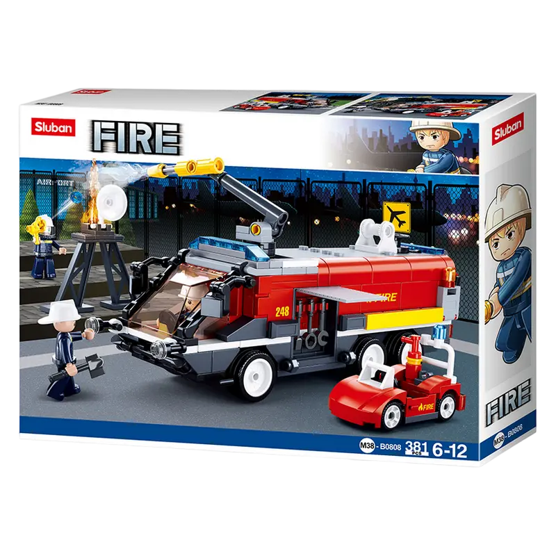 Конструктор Sluban Fire - Airport Firecar Разноцветный