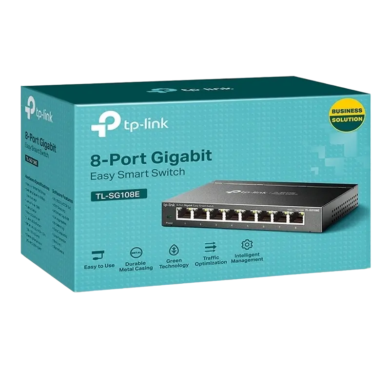Сетевой коммутатор TP-LINK TL-SG108E Черный