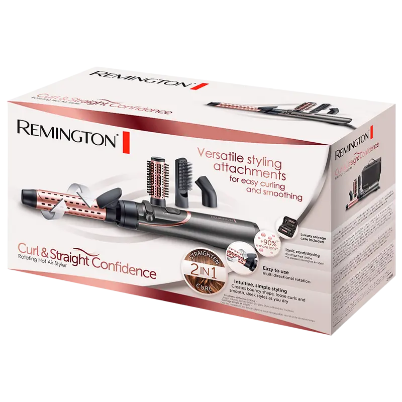 Стайлер Remington Curl & Straight Confidence Чёрный | Розовый