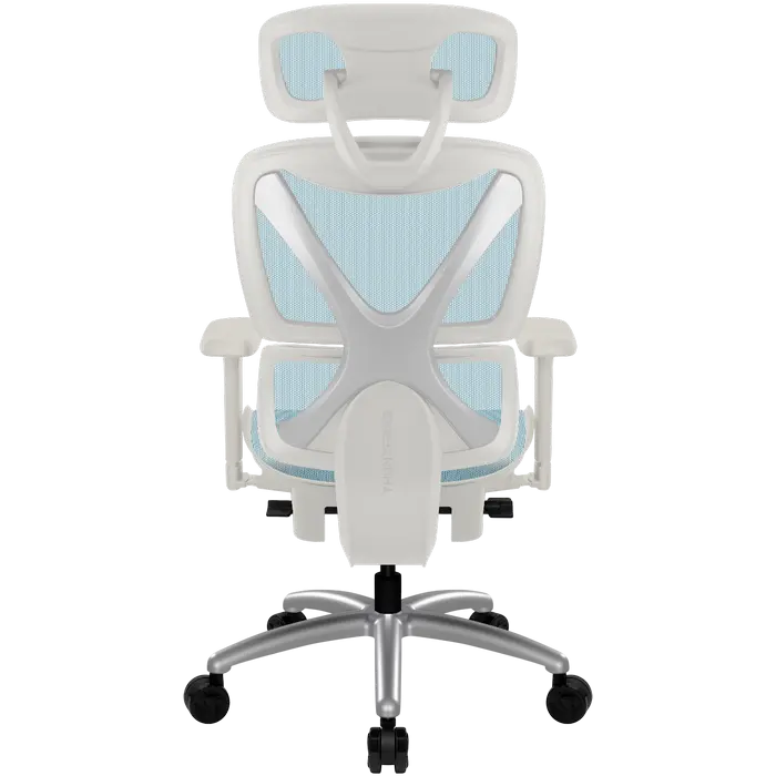 Офисное кресло ThunderX3 XTC Chroma Вентилируемая Сетка,Искусственная кожа Белый | Синий