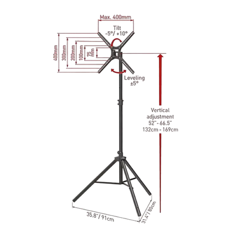 Кронштейн для телевизора BARKAN TP310 Черный