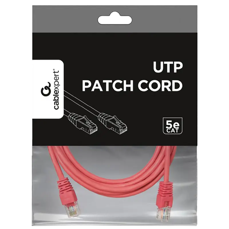 Патч-корд Cablexpert PP12-1M/RO Розовый