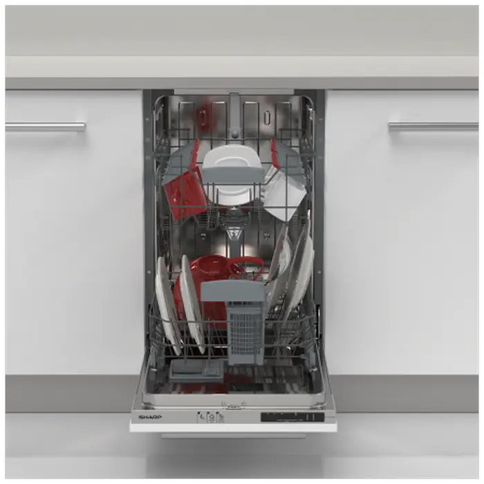 Посудомоечная машина Sharp QWNS12I49EXEU Серебристый