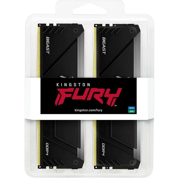 Memorie RAM Kingston FURY Beast RGB FURY Beast 32GB Negru
