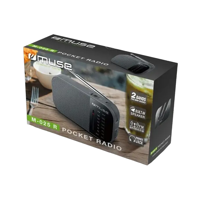 Radio portabil MUSE M-025 R Negru