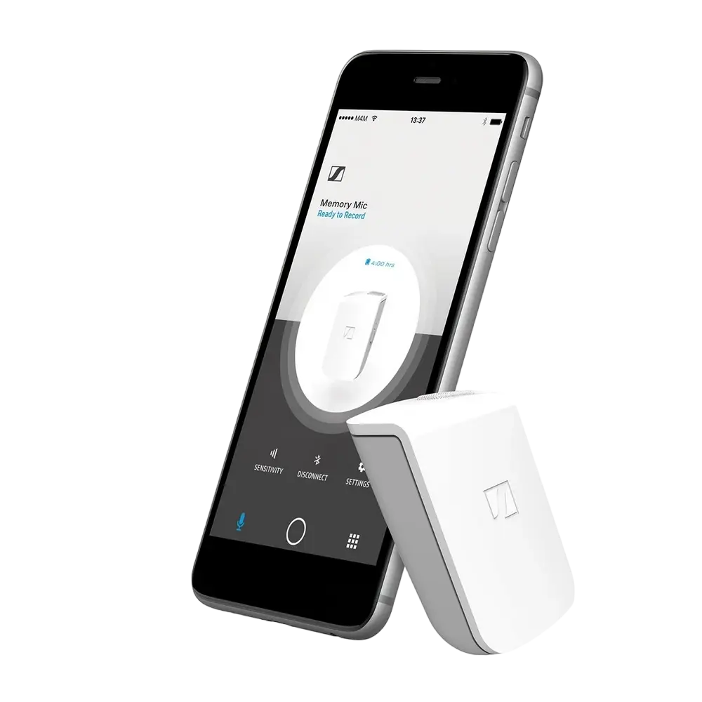Портативный записывающий микрофон Sennheiser Memory Mic Беспроводной Белый