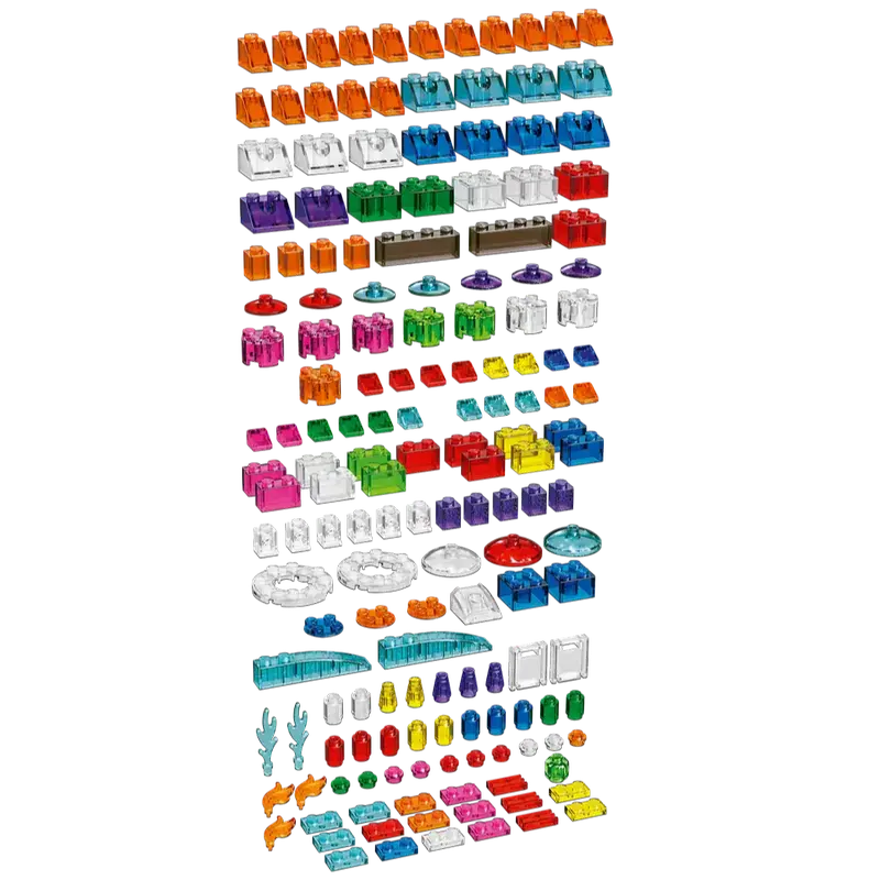 Конструктор LEGO Creative Transparent Bricks Разноцветный