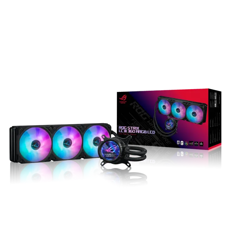 Кулер для процессора ASUS ROG Strix LC III 360 ARGB LCD 120 мм