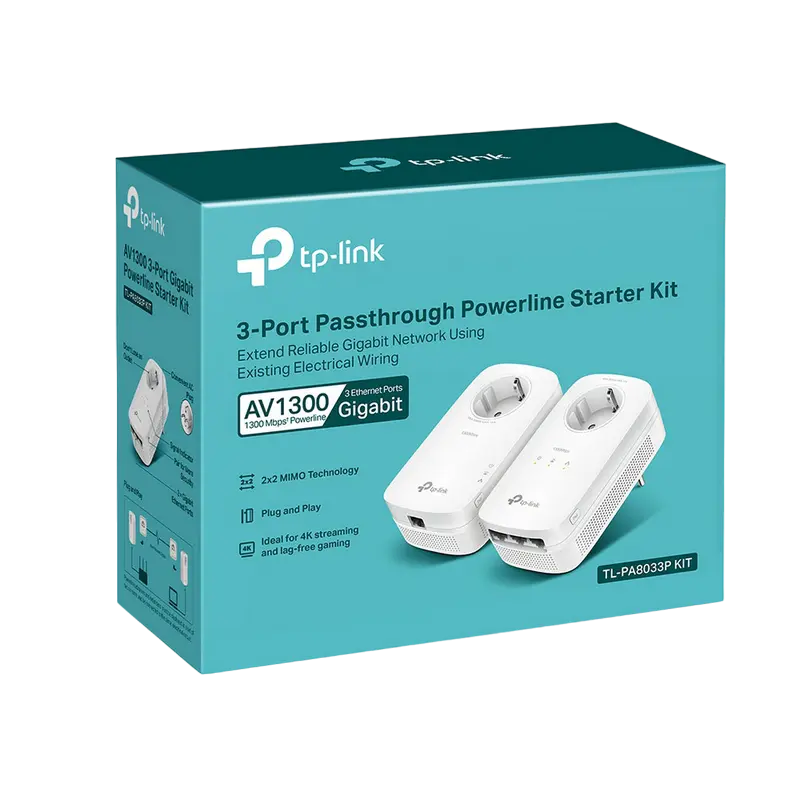 Адаптер Powerline TP-LINK AV1300 Белый