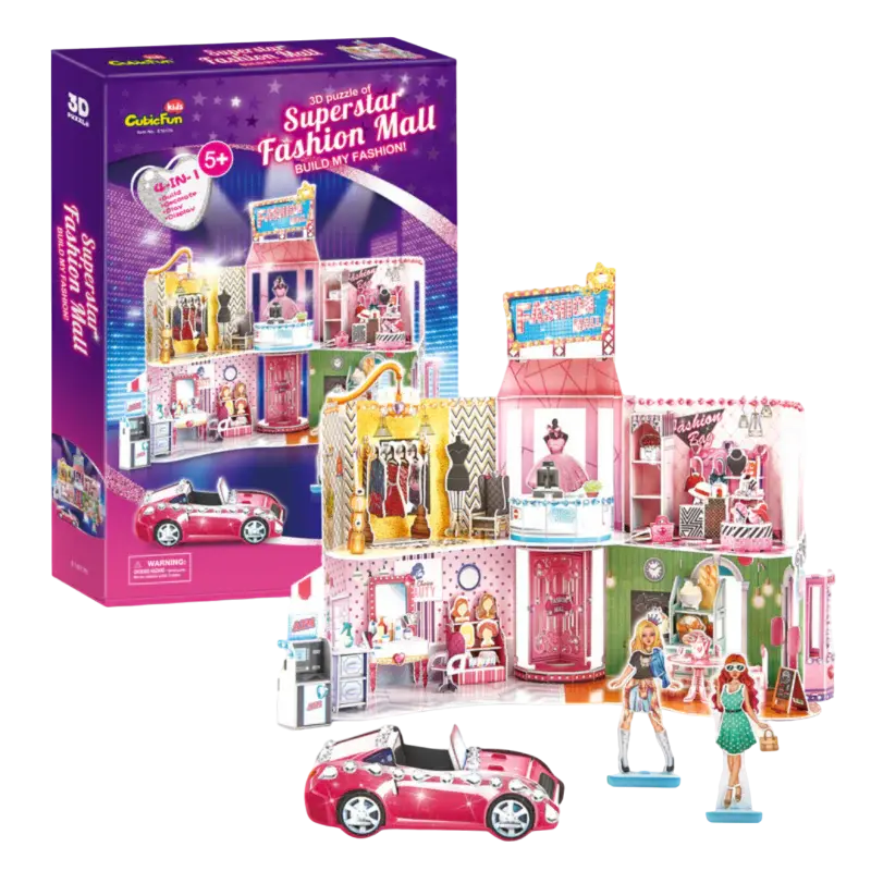 Puzzle 3D CubicFun Super Star Fashion Mall Multicolor