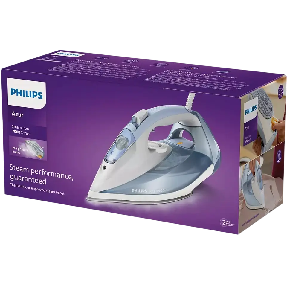 Утюг Philips 7000 Series Голубой | Серый