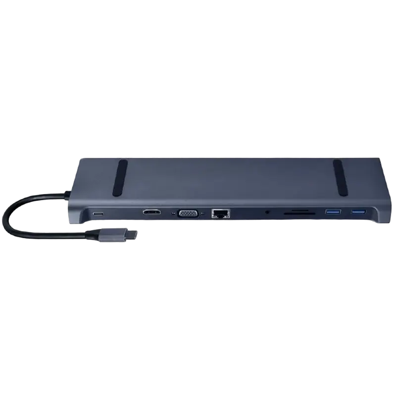 Док-станция Gembird A-CM-COMBO10-01 Серый