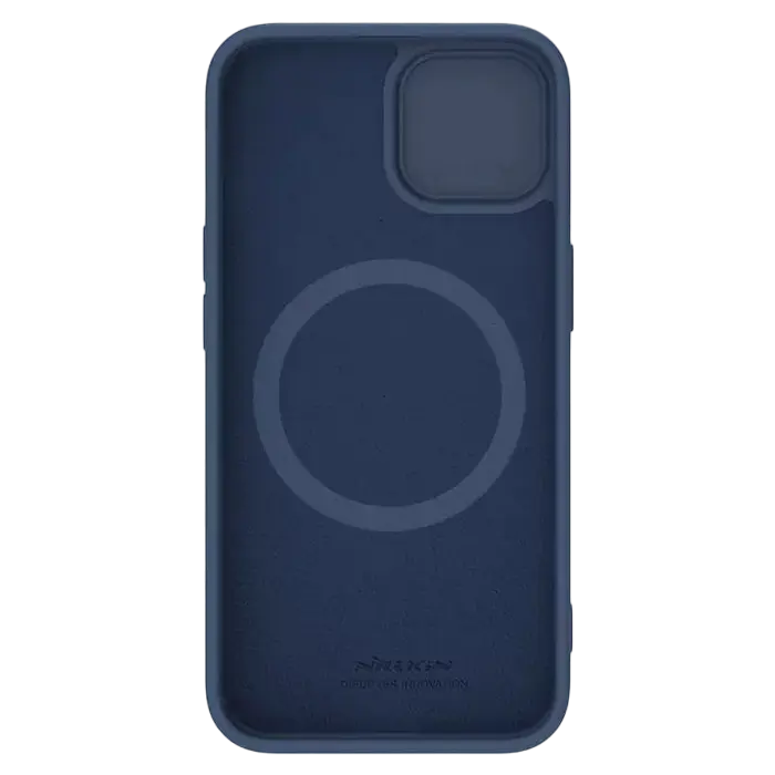 Чехол Nillkin Apple iPhone 15 Plus CamShield Silky Silicone CamShield Silky Темно-синий