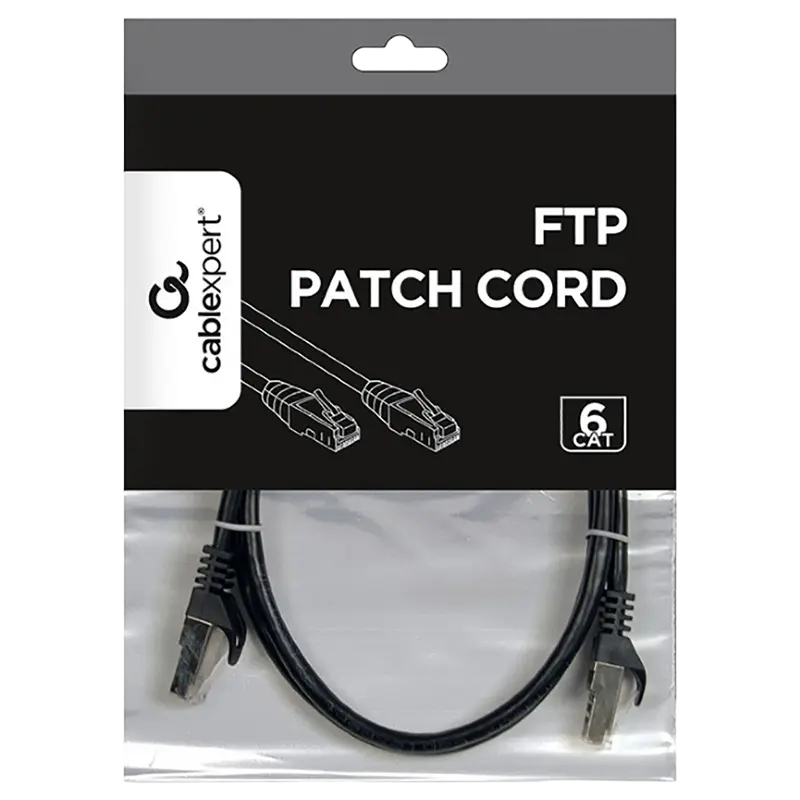 Патч-корд Cablexpert PP6-1M/BK Черный