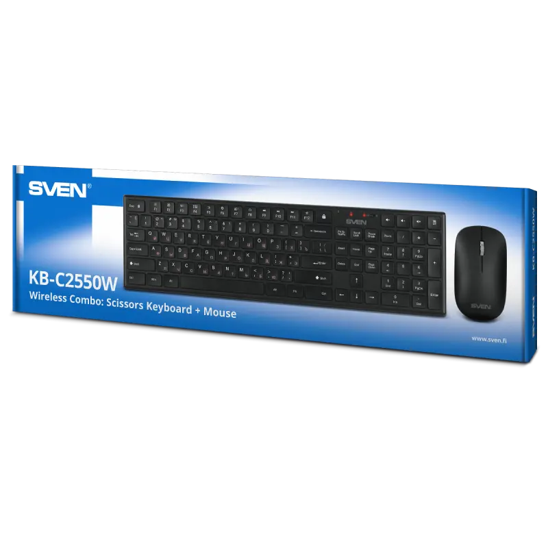 Клавиатура и мышь SVEN KB-C2550W Черный