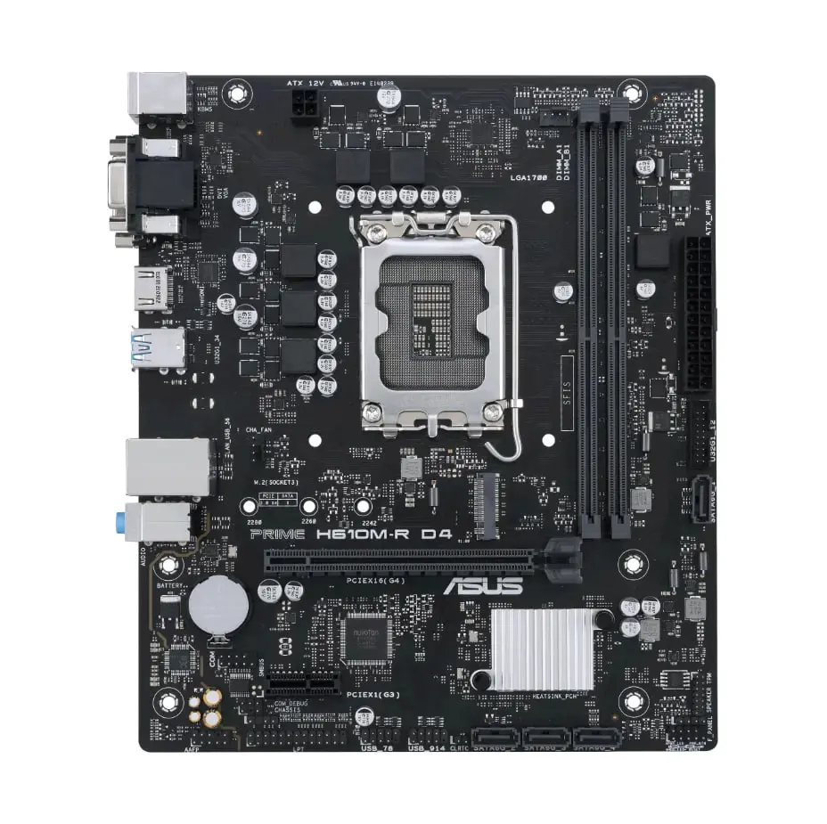 Материнская плата ASUS PRIME H610M-R D4-SI LGA1700 Micro-ATX