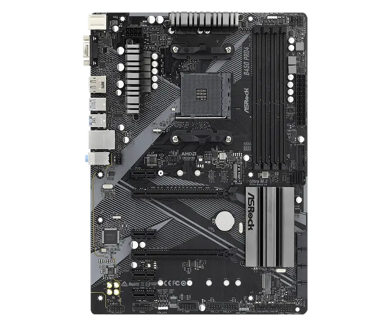 Материнская плата ASRock B450 PRO4 R2.0 AM4 ATX