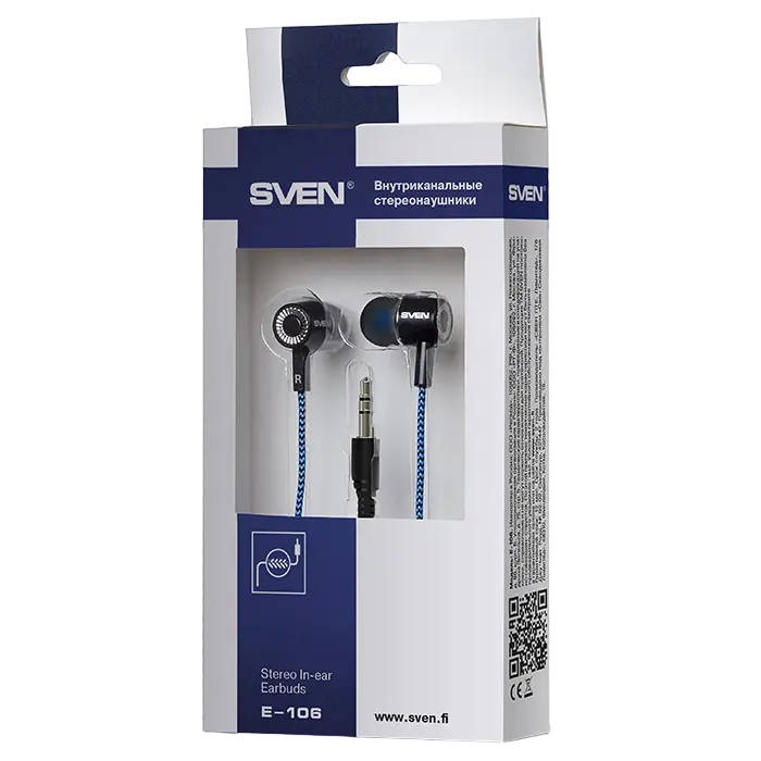 Наушники SVEN E-106 Черный/Синий