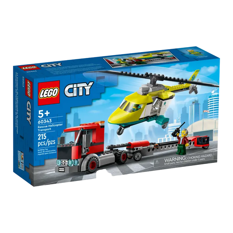 Конструктор LEGO Rescue Helicopter Transport Разноцветный